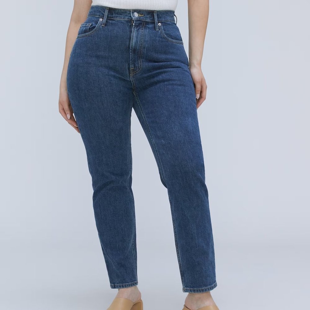 Everlane The Original Curvy Cheeky® Jean in Washed Midnight